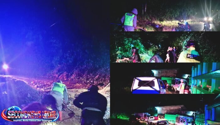 Empat Titik Longsor Tutup Jalur Banjarwangi–Singajaya, Polisi dan Tim Gabungan Gerak Cepat12 April 2026