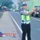 Polisi Siaga di Jalur Limbangan–Malangbong, Arus Lalu Lintas Ramai Lancar di Jam Sibuk