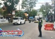 Polisi Siaga di Kadungora, Arus Lalu Lintas Ramai Tetap Lancar dan Terkendali