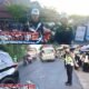 Polisi Atur Lalu Lintas di Jalur Limbangan–Malangbong, Arus Kendaraan Ramai Tetap Lancar