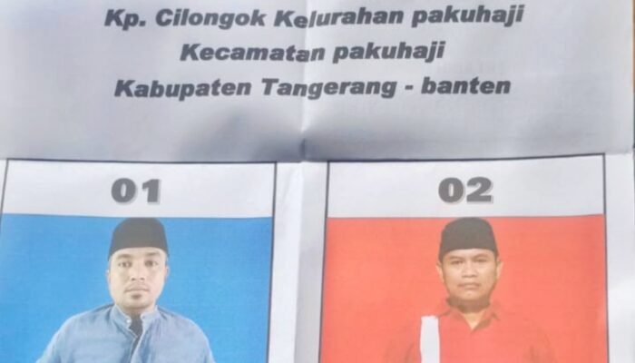 Pemilihan Ketua RW 04 Kampung Cilongok Kelurahan Pakuhaji Berjalan Aman dan Lancar
