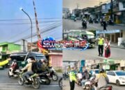 Personel Polsek Kadungora Atur Arus Lalu Lintas, Jalur Utama Garut Terpantau Lancar
