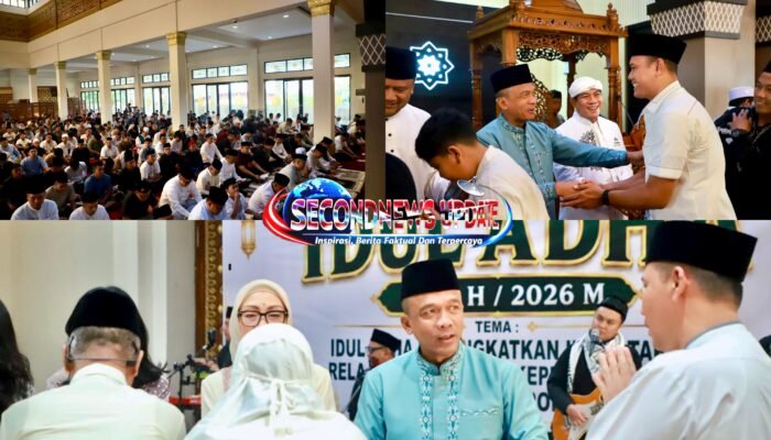 Kapolda Jabar Gelar Sholat Idul Adha Bersama Warga di Mapolda, Tebar Hewan Kurban untuk Masyarakat