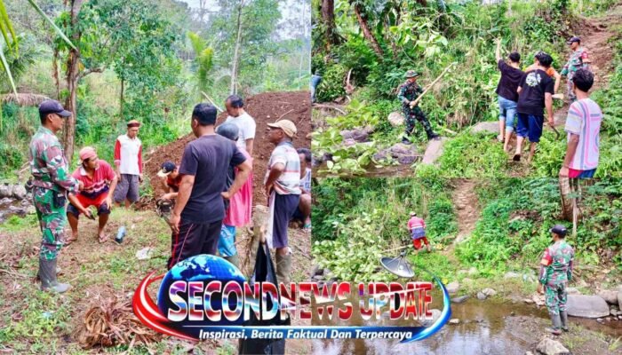 Gotong Royong Babinsa dan Warga Desa Candi, Wujud Nyata Kebersamaan dan Kepedulian Lingkungan