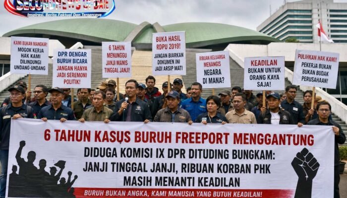 6 Tahun Kasus Buruh Freeport Menggantung, Diduga Komisi IX DPR Dituding Bungkam: Janji Tinggal Janji, Ribuan Korban PHK Masih Menanti Keadilan