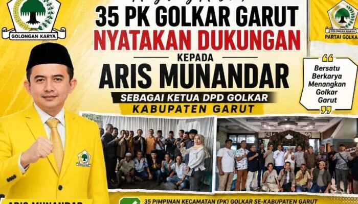 35 PK Kompak Dukung Aris Munandar Pimpin Golkar Garut, Peta Kekuatan Jelang Musda Berubah Drastis