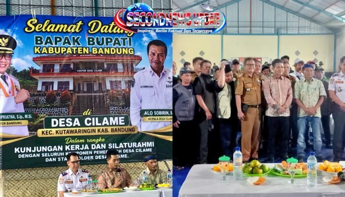 Bupati Bandung Kunjungi Desa Cilame, Perkuat Sinergi Pembangunan dan Serap Aspirasi Warga