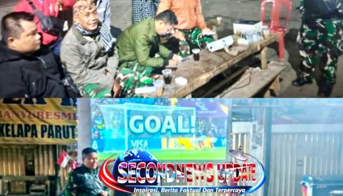Kodim 0611/Garut Gelar Nobar Piala Dunia Bersama Warga, Ribuan Suporter Tumpah Ruah Perkuat Kemanunggalan TNI dan Rakyat