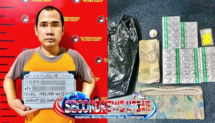 Tiga Tahun Edarkan Obat Keras Ilegal, Pria di Wanaraja Dibekuk Satresnarkoba Polres Garut