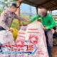 Personel Polrestabes Bandung Monitoring Pemupukan Lahan Jagung Program Ketahanan Pangan