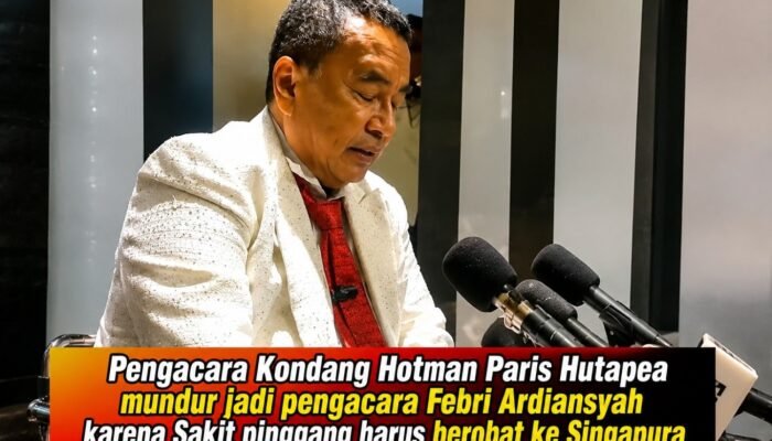 Hotman Paris Mundur dari Tim Kuasa Hukum Eks Jampidsus Febrie Adriansyah, Alasan Kesehatan Jadi Pertimbangan Utama