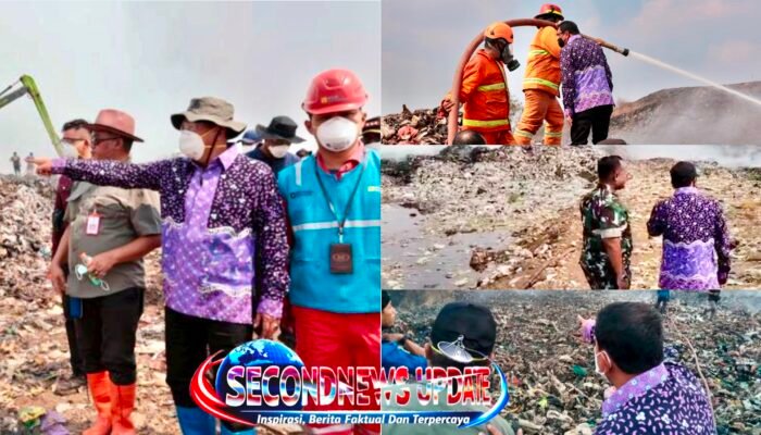 Bupati Maesyal Rasyid Kawal Langsung Pemadaman TPA Jatiwaringin, BNPB Kerahkan Dua Helikopter Water Bombing