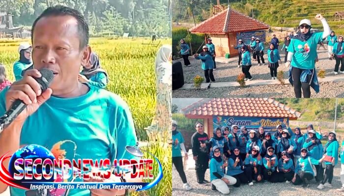 Senam Sambil Wisata, Keluarga SSM Ramaikan Destinasi Cadas Gantung di Kutawaringin Bandung