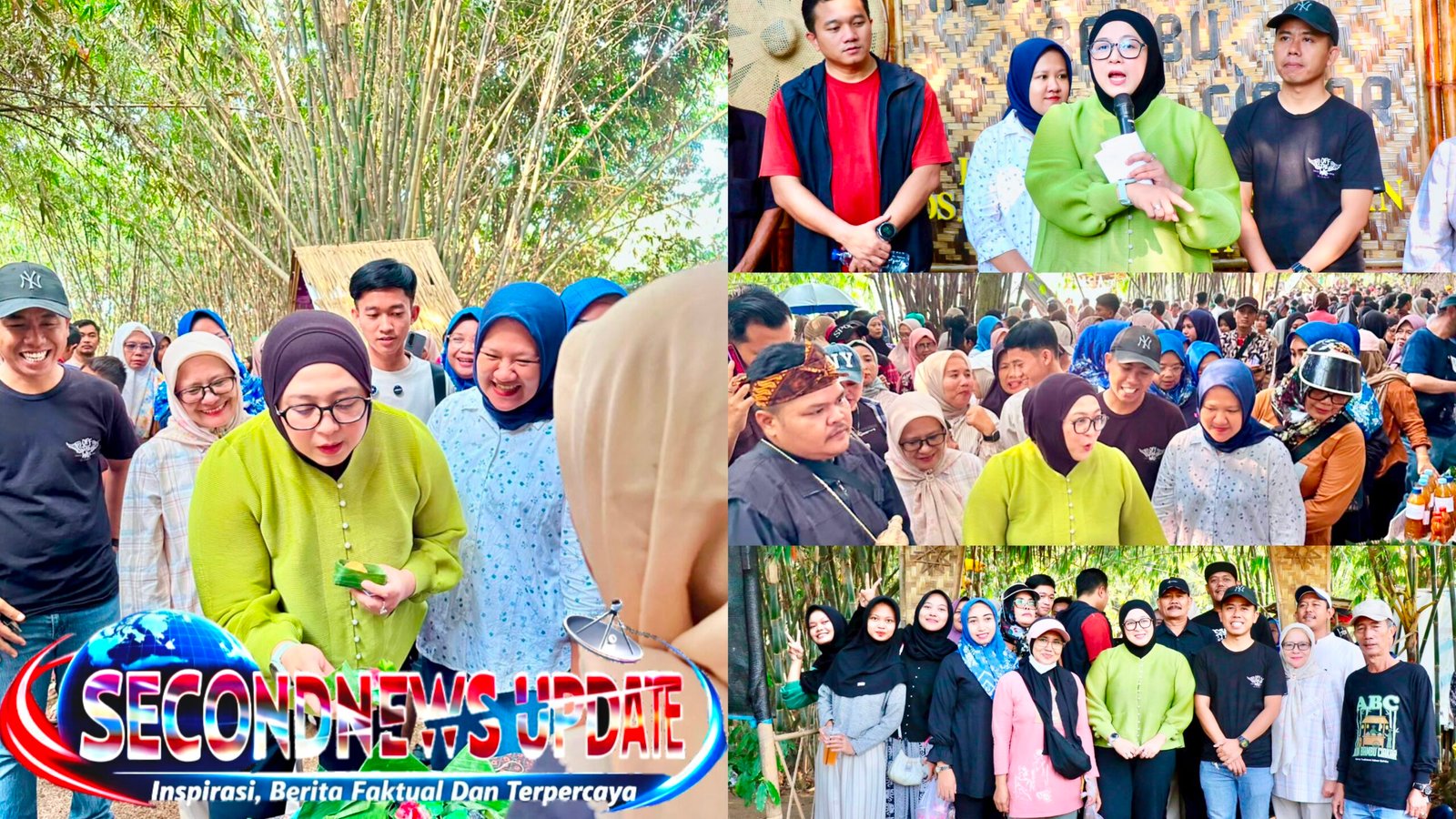 Wakil Bupati Tangerang, Intan Nurul Hikmah, memberikan apresiasi tinggi terhadap penyelenggaraan Pasar Rakyat Alam Bambu Ciakar di Kecamatan Panongan, Minggu (5/7/2026).