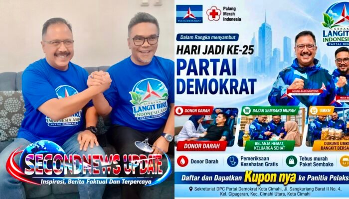 HUT ke-25 Partai Demokrat, DPC Cimahi Gelar Donor Darah hingga Sembako Murah, Agung Budi Santoso: Setetes Darah Selamatkan Nyawa