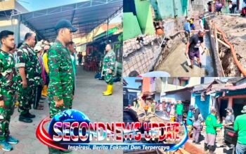 Satgas TMMD Sengkuyung Surakarta Tetap Bekerja di Hari Libur, TNI dan Warga Kebut Pengecoran Saluran Air