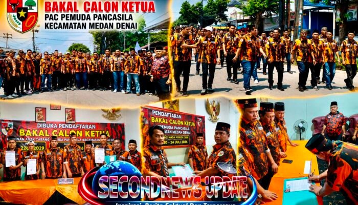 Guntur Sahputra Resmi Daftar Jadi Calon Tunggal Ketua PAC Pemuda Pancasila Medan Denai Periode 2026–2029