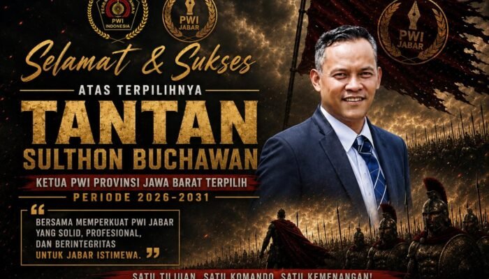 Tantan Sulthon Bukhawan Menang Raih 444 Suara, Resmi Pimpin PWI Jawa Barat Periode 2026-2031