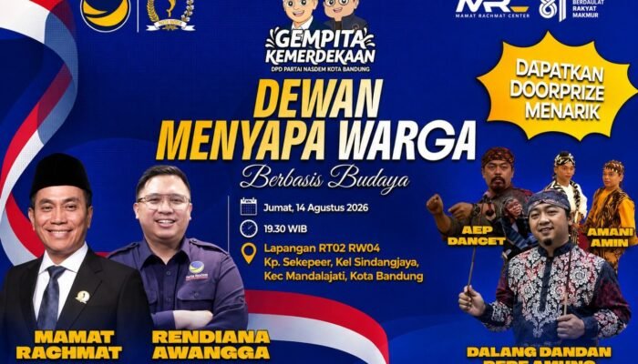 Dewan Menyapa Warga, Mamat Rachmat Ajak Masyarakat Meriahkan Kemerdekaan Lewat Wayang Golek