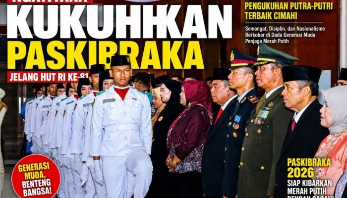 Paskibraka Cimahi 2026 Dikukuhkan, Ngatiyana Titip Amanah Merah Putih dan Masa Depan Generasi Muda