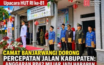 Usai Upacara HUT RI ke-81, Camat Banjarwangi Dorong Percepatan Jalan Kabupaten: Anggaran Rp42 Miliar Jadi Harapan