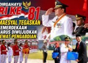 Upacara HUT Ke-81 RI di Kabupaten Tangerang Khidmat, Bupati Maesyal Tegaskan Kemerdekaan Harus Diwujudkan Lewat Pengabdian