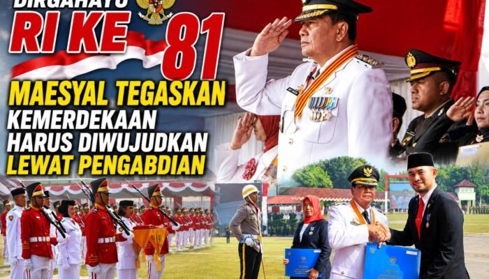 Upacara HUT Ke-81 RI di Kabupaten Tangerang Khidmat, Bupati Maesyal Tegaskan Kemerdekaan Harus Diwujudkan Lewat Pengabdian