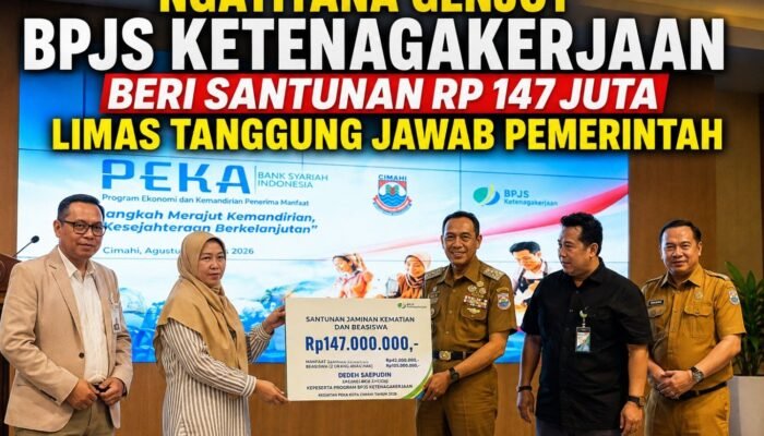 BPJS Ketenagakerjaan Beri Santunan Rp147 Juta, Ngatiyana Tegaskan Perlindungan Limas Jadi Tanggung Jawab Pemkot Cimahi