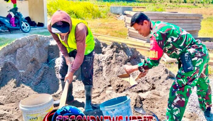 Babinsa Nogosari Kawal Revitalisasi SMK Negeri 1, Dukung Peningkatan Mutu Pendidikan Nasional