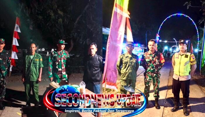 Patroli Malam Koramil 08 Giriwoyo, TNI Pastikan Wilayah Tetap Aman dan Kondusif