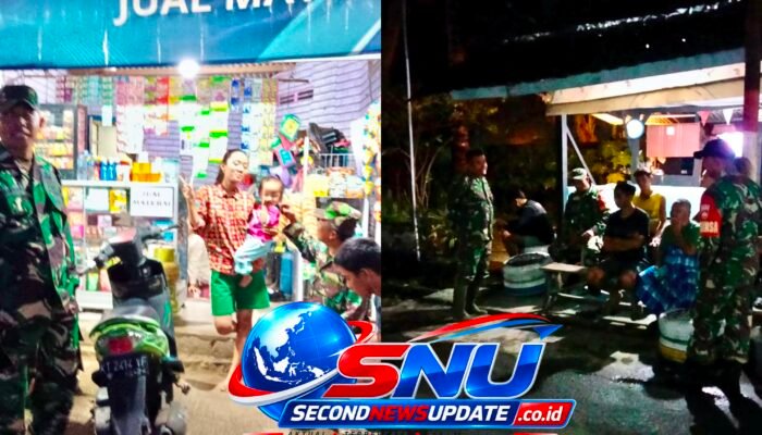 Patroli Malam Cipta Kondisi, Serka Heri Santoso Sambangi Warga Bulukerto untuk Jaga Keamanan
