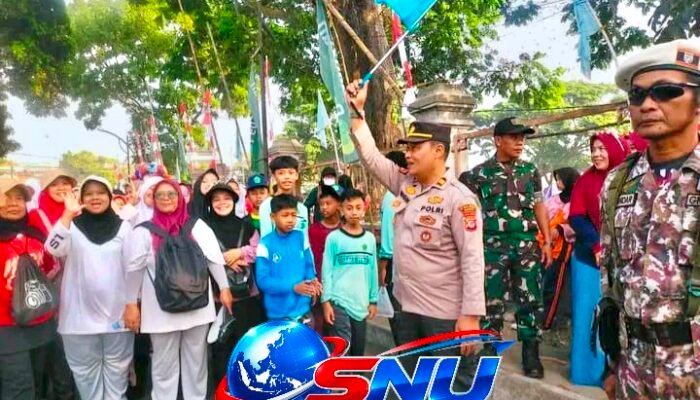 Wakapolsek Leles Buka Jalan Santai HUT ke-81 RI, Warga Tumpah Ruah Rayakan Kemerdekaan