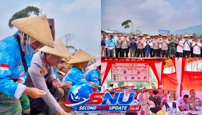 Polresta Bandung Tanam 2 Ton Bawang Putih di Rancabali, Perkuat Sinergi Ketahanan Pangan Nasional