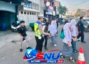 Polres Garut Sigap Atur Lalu Lintas di Jalan Raya Merdeka, Antisipasi Kemacetan