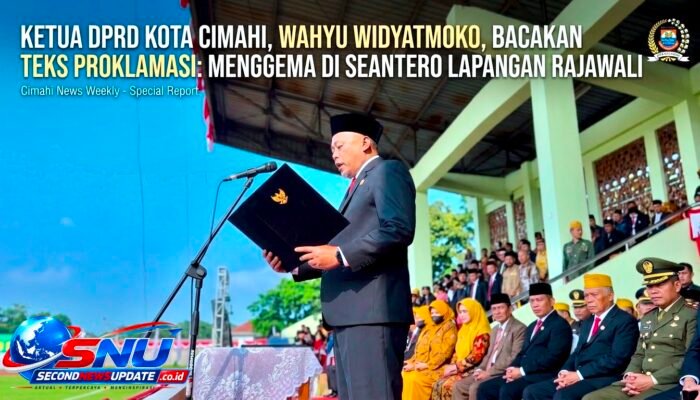 Ketua DPRD Cimahi Bacakan Teks Proklamasi, Makna Kemerdekaan Disuarakan dari Lapangan Rajawali