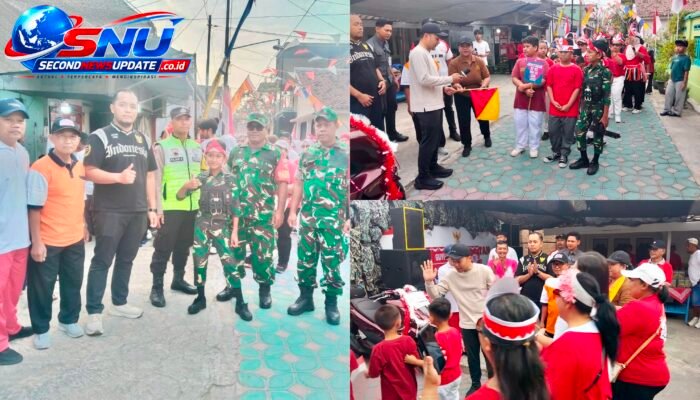Babinsa Joyotakan Amankan Jalan Sehat Warga, Wali Kota Surakarta Turut Hadir Semarakkan HUT Ke-81 RI