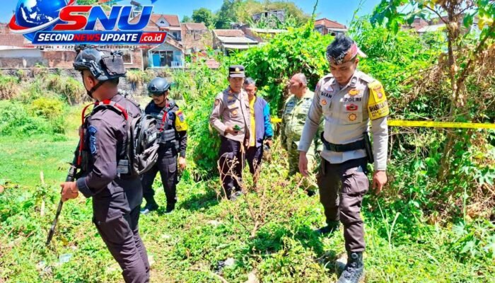 Benda Diduga Mortir 105 mm Ditemukan di Pinggir Sungai Cimanuk Garut, Polisi Langsung Amankan Lokasi
