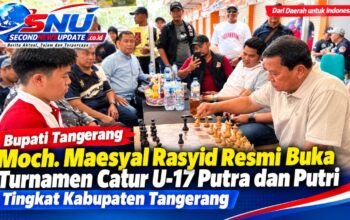 Bupati Maesyal Buka Turnamen Catur U-17, Dorong Kolaborasi Cetak Atlet Muda Tangerang