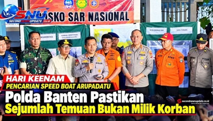 Hari Keenam Pencarian Speed Boat Arupadatu, Polda Banten Pastikan Sejumlah Temuan Bukan Milik Korban