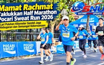 Mamat Rachmat Taklukkan Half Marathon Pocari Sweat Run 2026, Lari Puluhan Kilometer Sambil Jaga Kebugaran dan Semangat Kebersamaan
