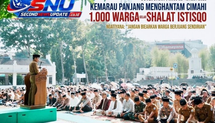 Kemarau Panjang Menghantam Cimahi, 1.000 Warga Gelar Shalat Istisqo, Ngatiyana: Jangan Biarkan Warga Berjuang Sendirian