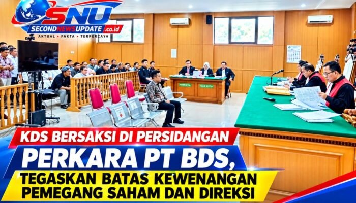 KDS Bersaksi di Persidangan Perkara PT BDS, Tegaskan Batas Kewenangan Pemegang Saham dan Direksi