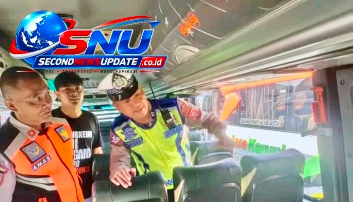 Cegah Kecelakaan, Satlantas Polres Garut Ramp Check Bus: Rem, Ban hingga Dokumen Diperiksa