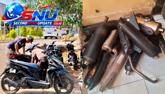 Polsek Bungbulang Sikat 15 Knalpot Brong, Suara Bising Dibendung Demi Jalanan Lebih Aman