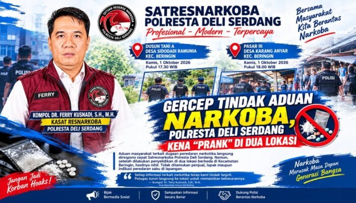 Aduan Dugaan Peredaran Sabu di Dua Lokasi Deli Serdang Ditindaklanjuti, Polisi Temukan Fakta Berbeda