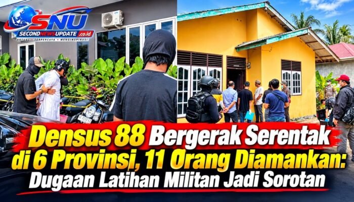 Densus 88 Bergerak Serentak di 6 Provinsi, 11 Orang Diamankan: Dugaan Latihan Militan Jadi Sorotan