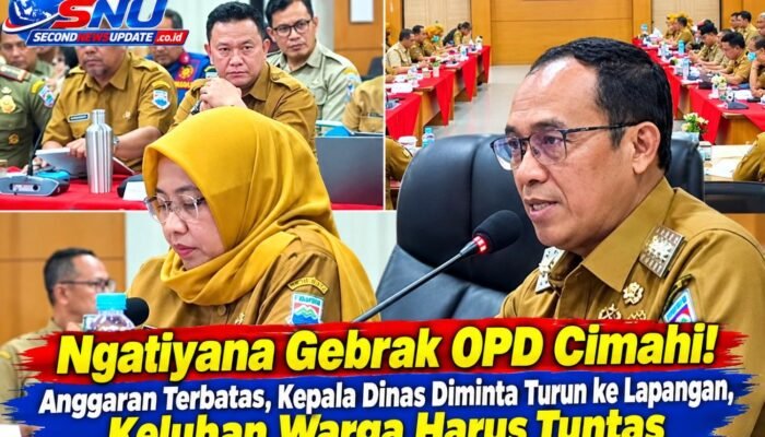 Ngatiyana Gebrak OPD Cimahi! Anggaran Terbatas, Kepala Dinas Diminta Turun ke Lapangan, Keluhan Warga Harus Tuntas