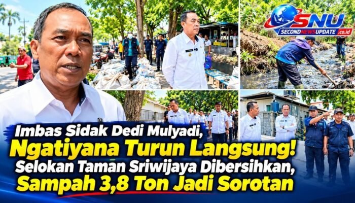 Imbas Sidak Dedi Mulyadi, Ngatiyana Turun Langsung! Selokan Taman Sriwijaya Dibersihkan, Sampah 3,8 Ton Jadi Sorotan
