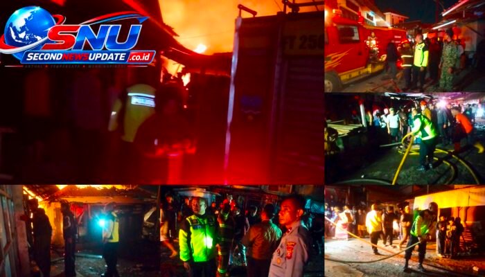 Kebakaran Hebat Hanguskan Pasar Andir Garut, 26 Kios Pedagang Terdampak