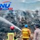 Asap Sisa Kebakaran TPA Pasir Bajing Garut Masih Ditangani, Warga Minta Pembuangan Sampah Dihentikan Sementara